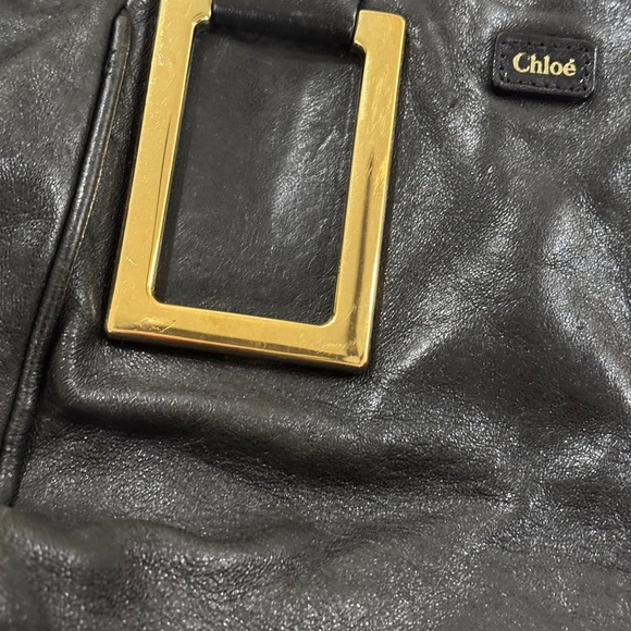 🖤 Authentic Chloé Ethel Black Leather Satchel – Project / Repair - Picture 6 of 16